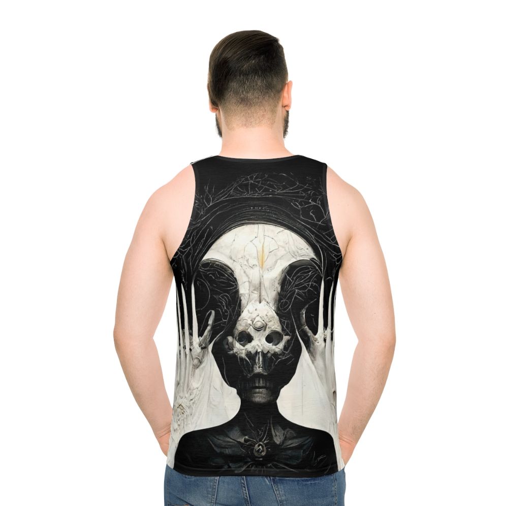 HR Giger Necronomicon Unisex Tank Top - men back