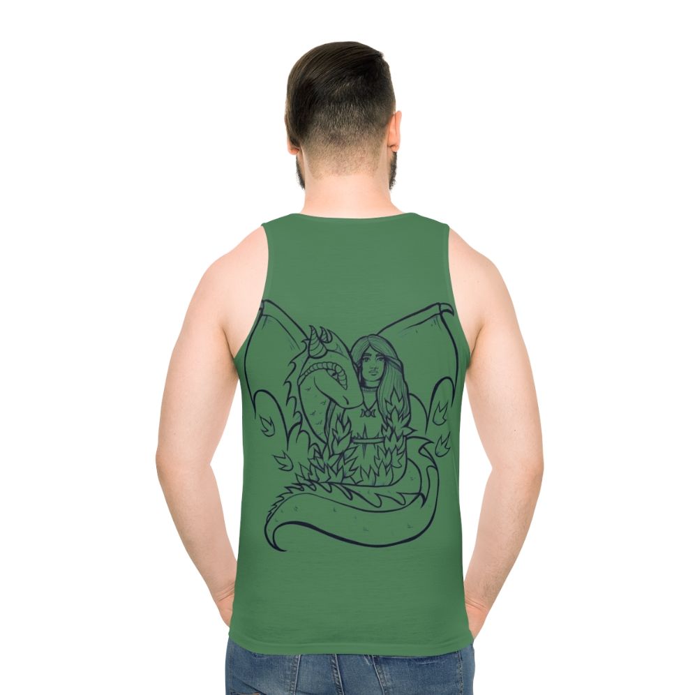 Dragon Goddess Unisex Tank Top - men back