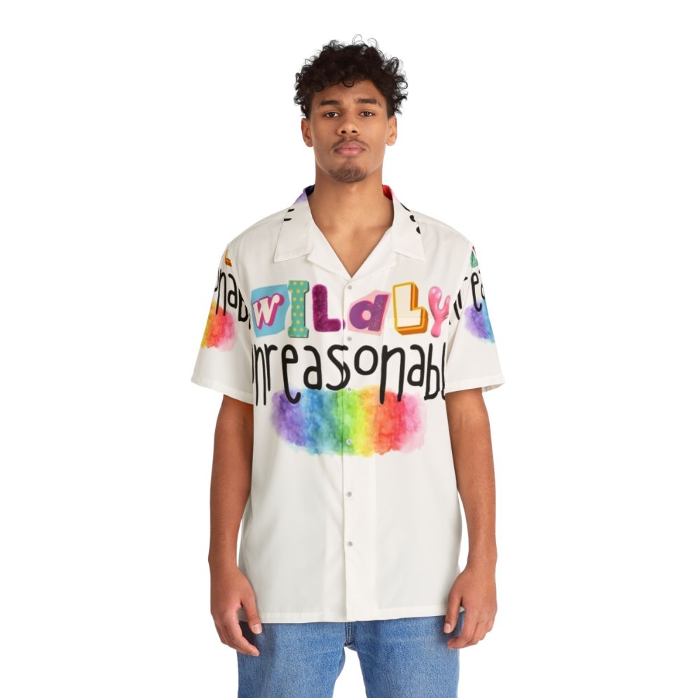 Vibrant LGBTQ+ Pride Hawaiian Shirt - People Front