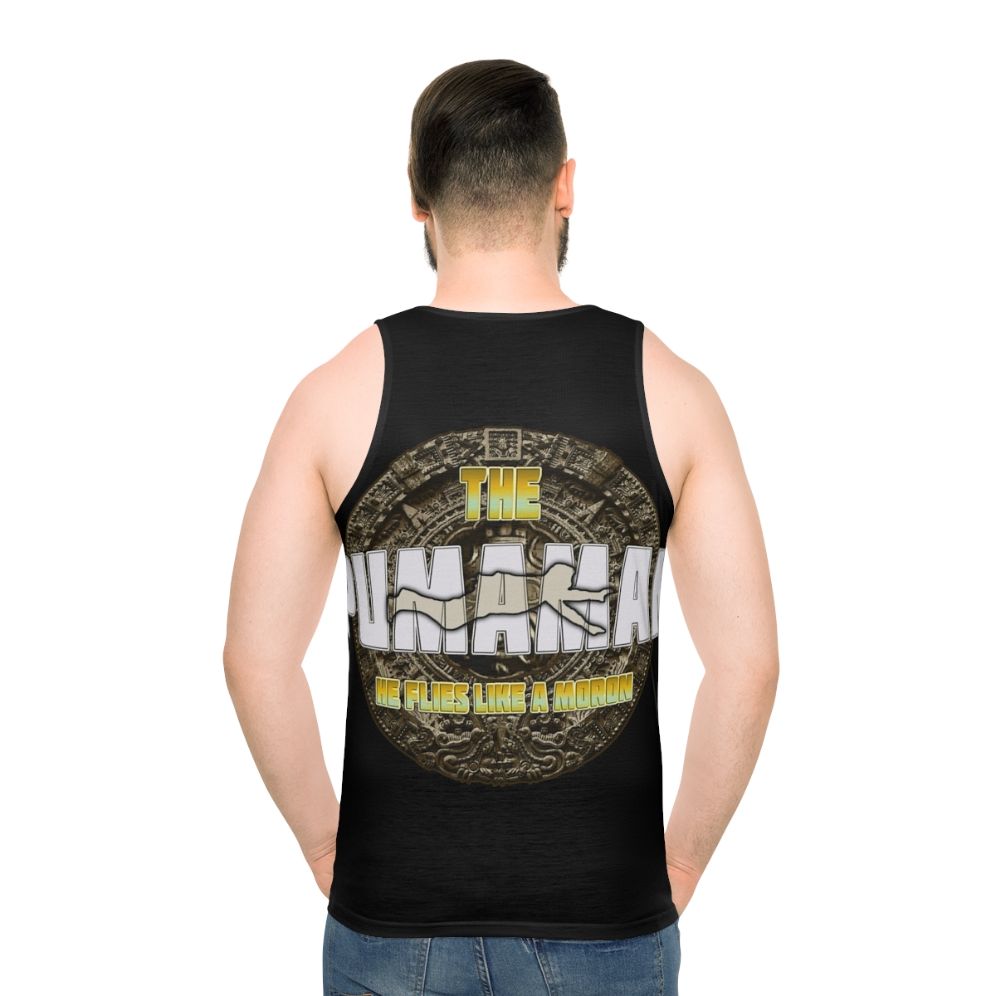 Pumaman 80s Cult Film Superhero Unisex Tank Top - men back