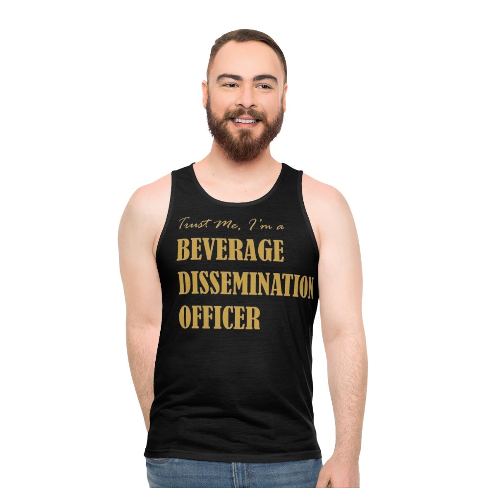 Bartender Beverage Dissemination Officer Unisex Tank Top - men