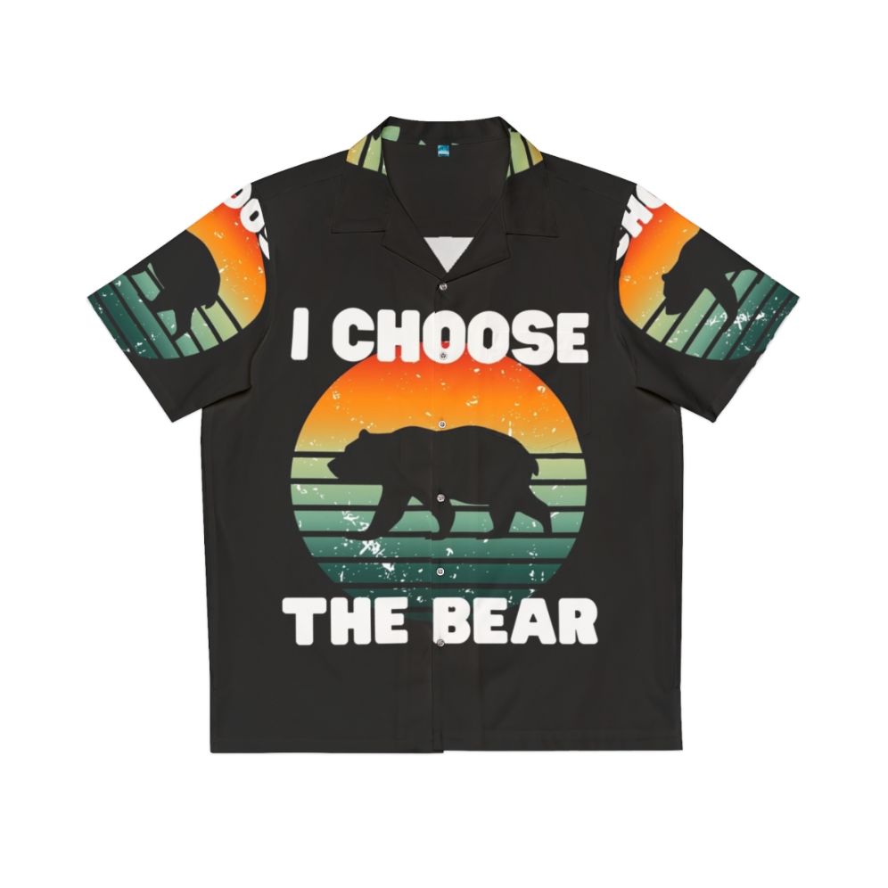 I Choose The Bear Hawaiian Shirt with a playful bear design