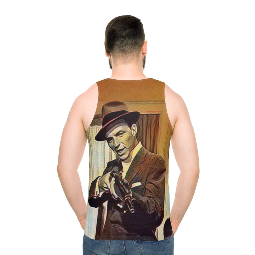 Frank Sinatra Unisex Tank Top - men back