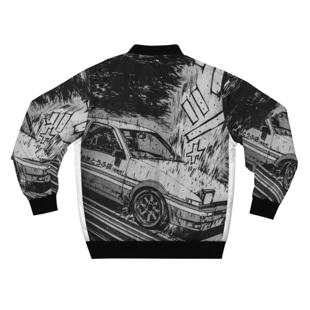 Initial D Toyota AE86 Drifting Bomber Jacket, featuring the iconic anime car and drifting culture - Back