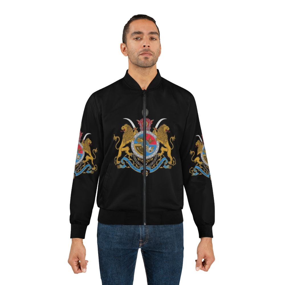 Pahlavi Dynasty Imperial Coat of Arms of Iran Bomber Jacket - Lifestyle