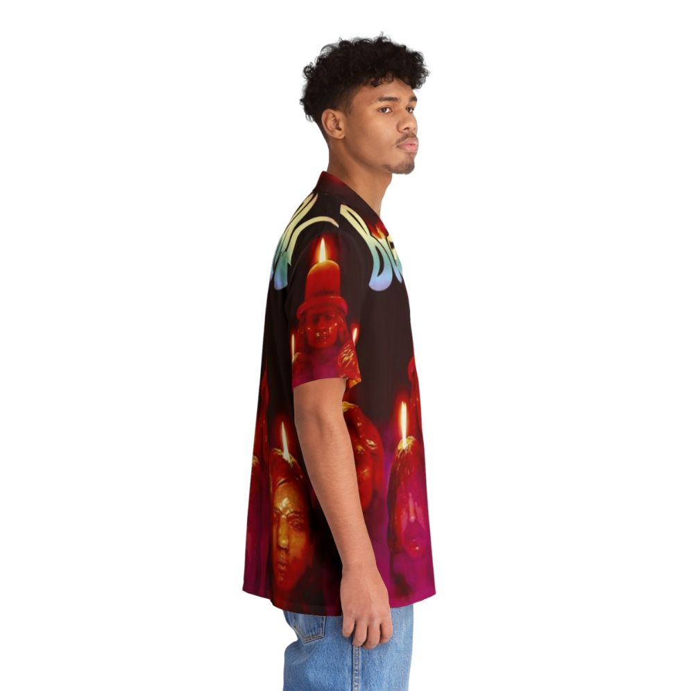 Vibrant "Burn Purple" Hawaiian Shirt with Music-Inspired Retro Style - People Pight