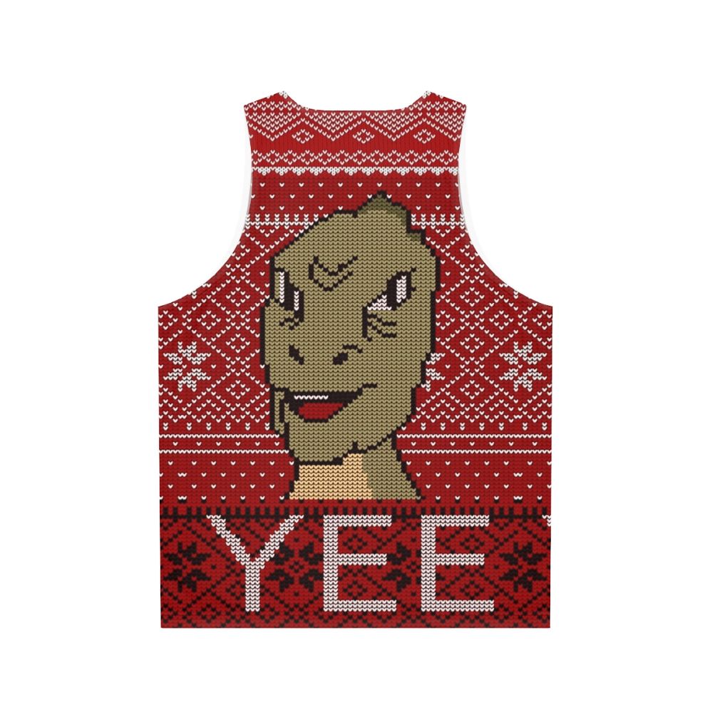 Yee ugly Christmas sweater 2019 unisex tank top - Back