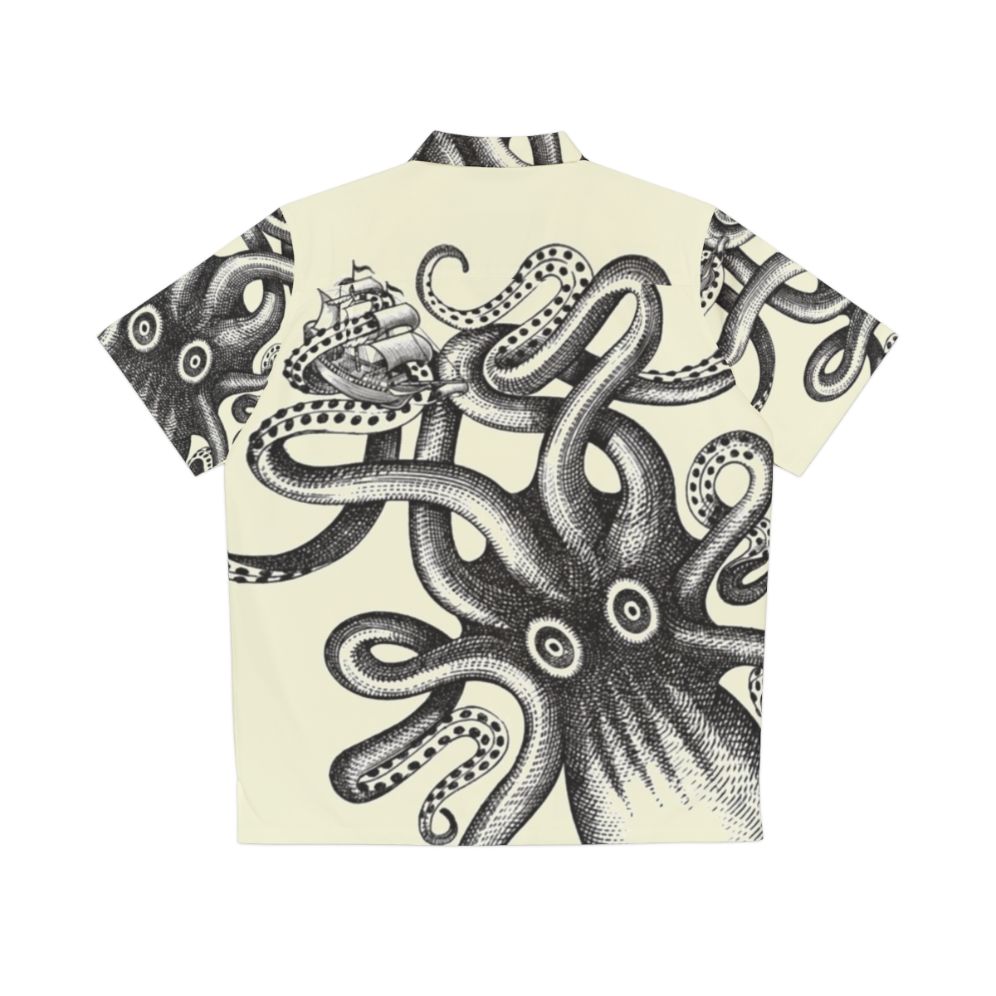 Nautical Squid Hawaiian Shirt - Back