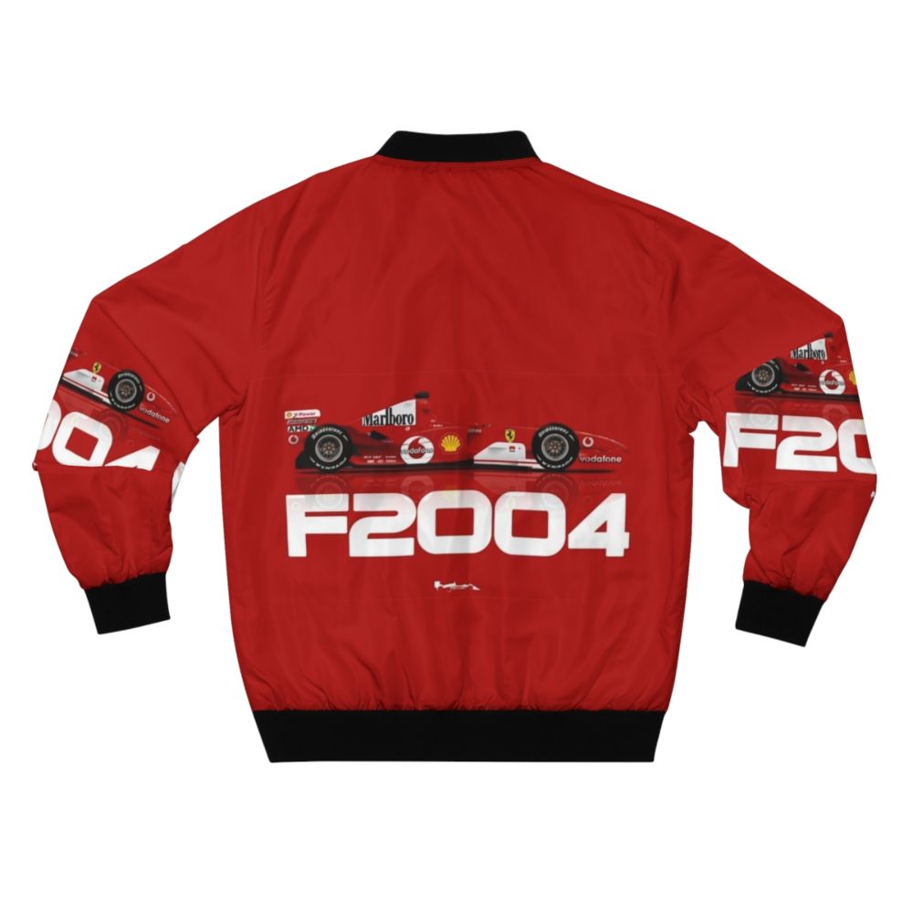 Formula 1 Racing Jacket - F2004 Bomber Jacket with Michael Schumacher and Rubens Barrichello design - Back