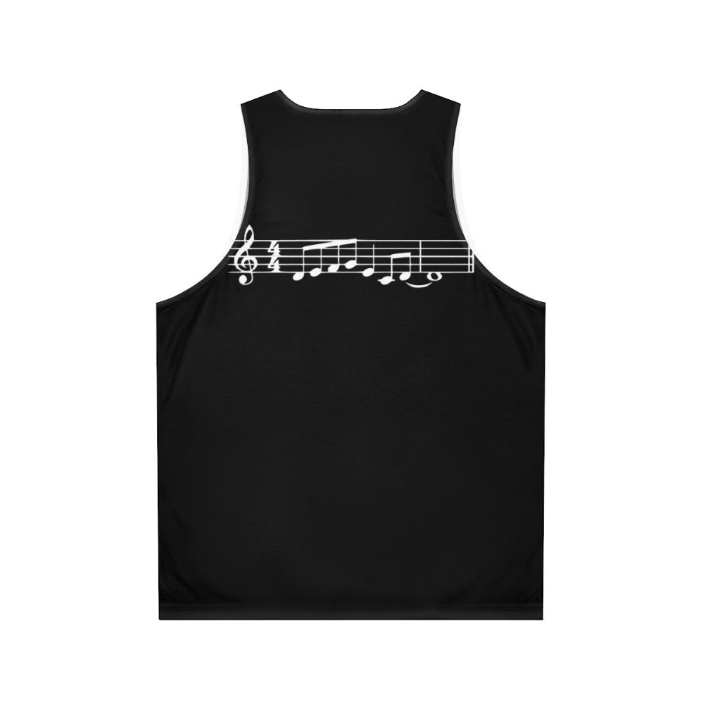 Jazz music meme unisex tank top - Back