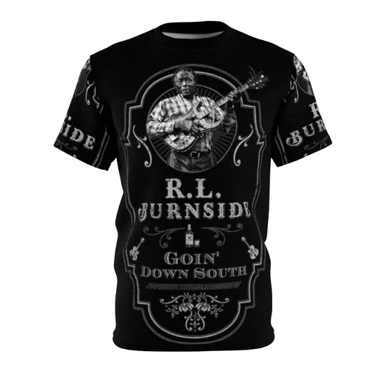 Tribute AOP T-shirt featuring RL Burnside's "Goin' Down South" design