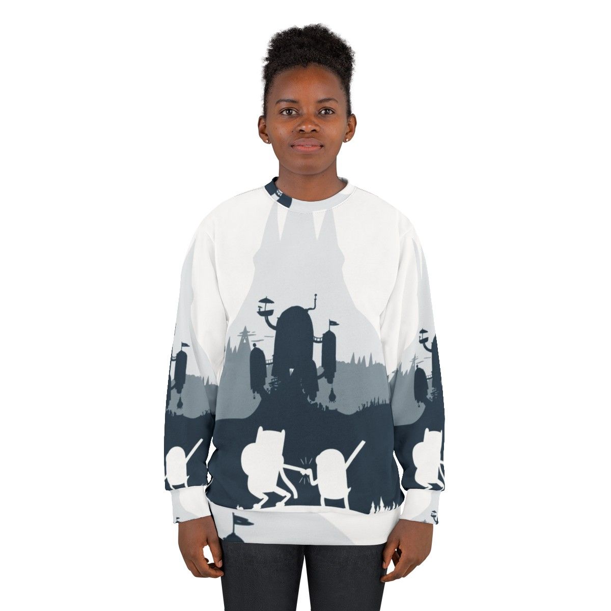 Ice King Silhouette Adventure Time Sweatshirt - women