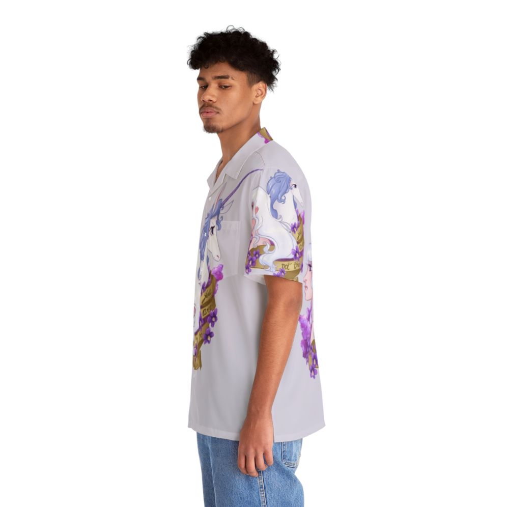 Colorful "Not The Last" Hawaiian Shirt with Fantasy Unicorn Design - People Left