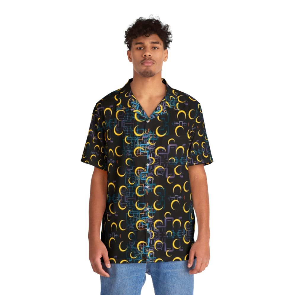 Cool Tim Robinson 'Dan Flashes' Pattern Hawaiian Shirt - People Front