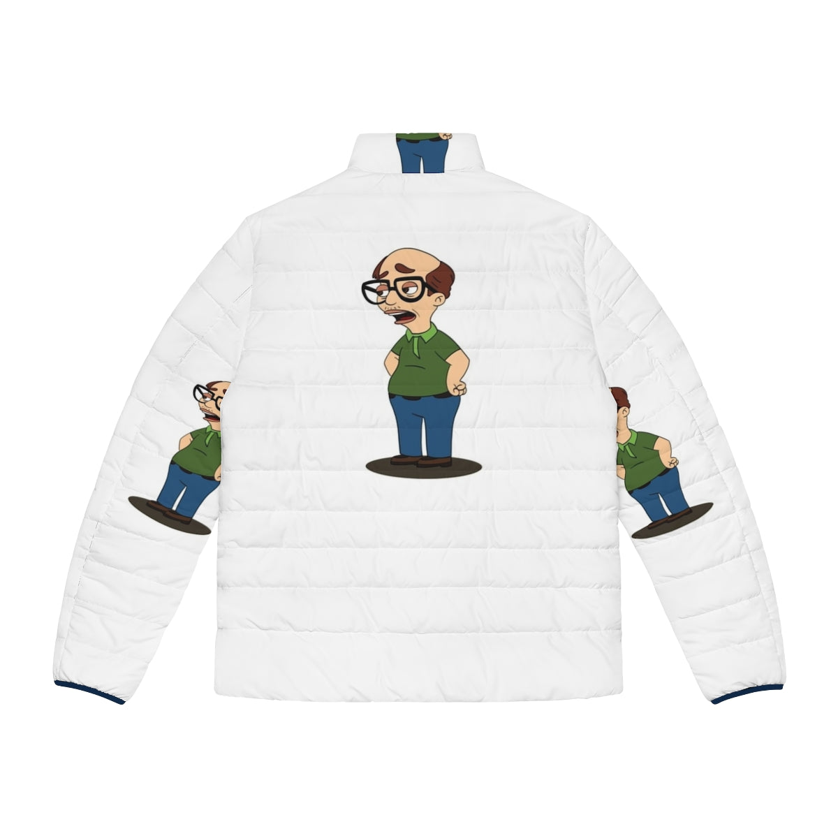 Big Mouth Andrew Glouberman Puffer Jacket, featuring the beloved character from the hit Netflix series - Back