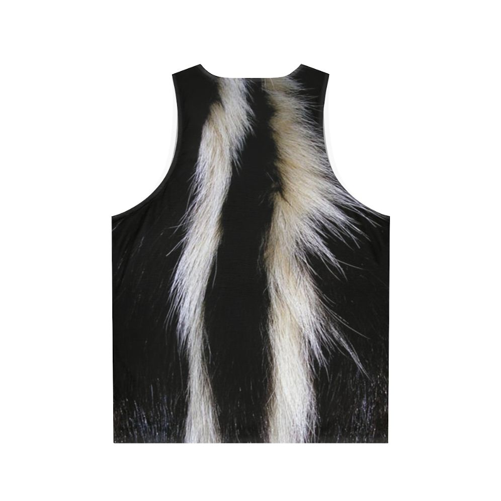 Skunk stripes unisex tank top - Back