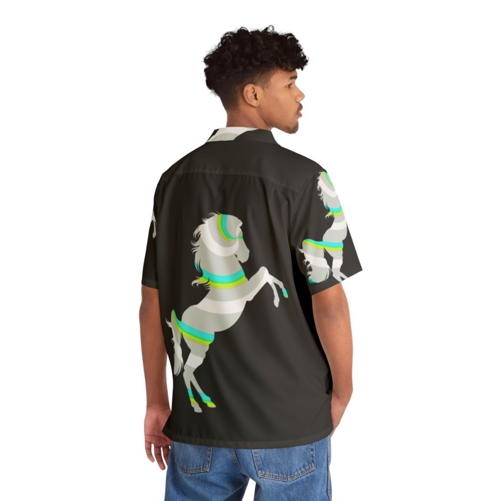 Maui Meets the West: Legendary Horse Hawaiian Shirt - People Back