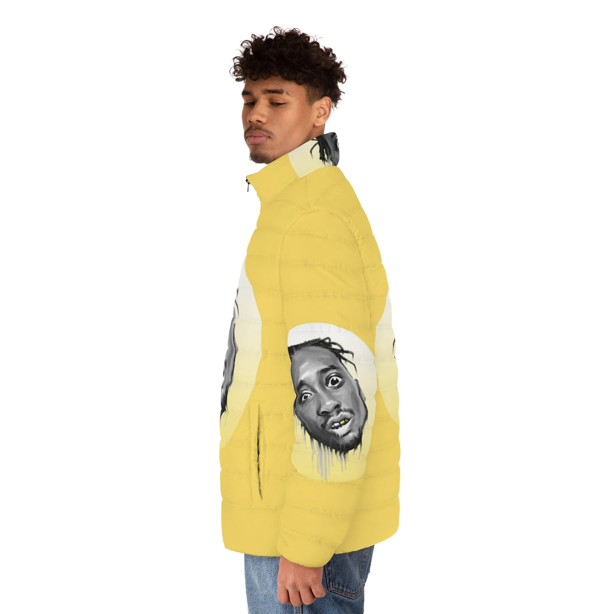 Ol Dirty Bastard tribute puffer jacket - men side left