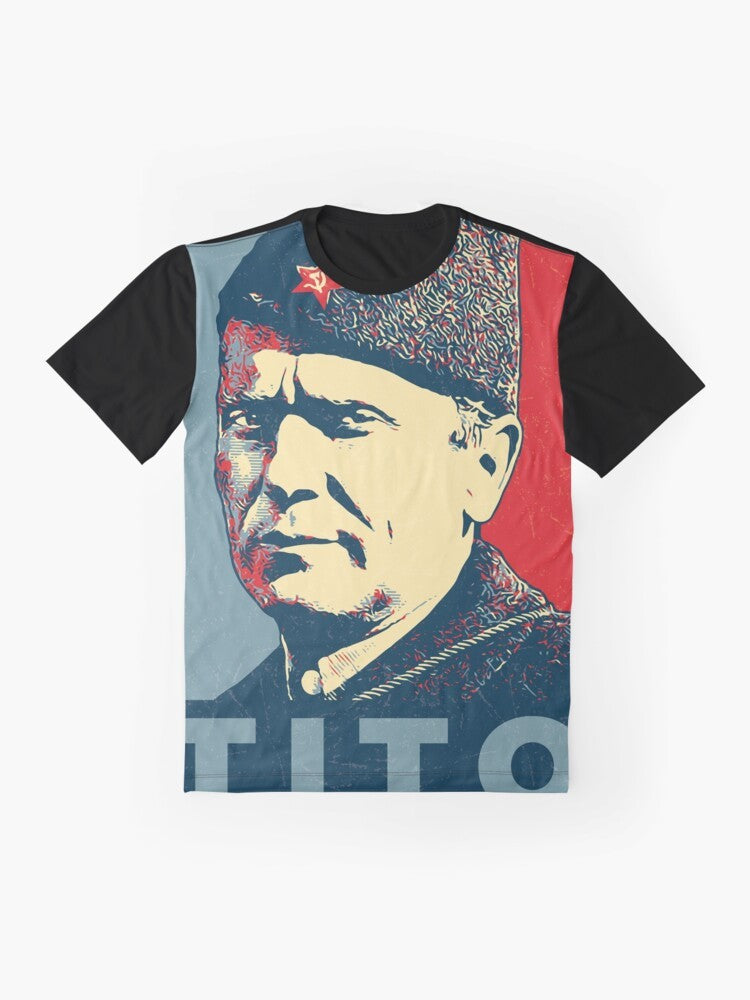 Josip Broz Tito President of Yugoslavia Graphic T-Shirt - Flat lay