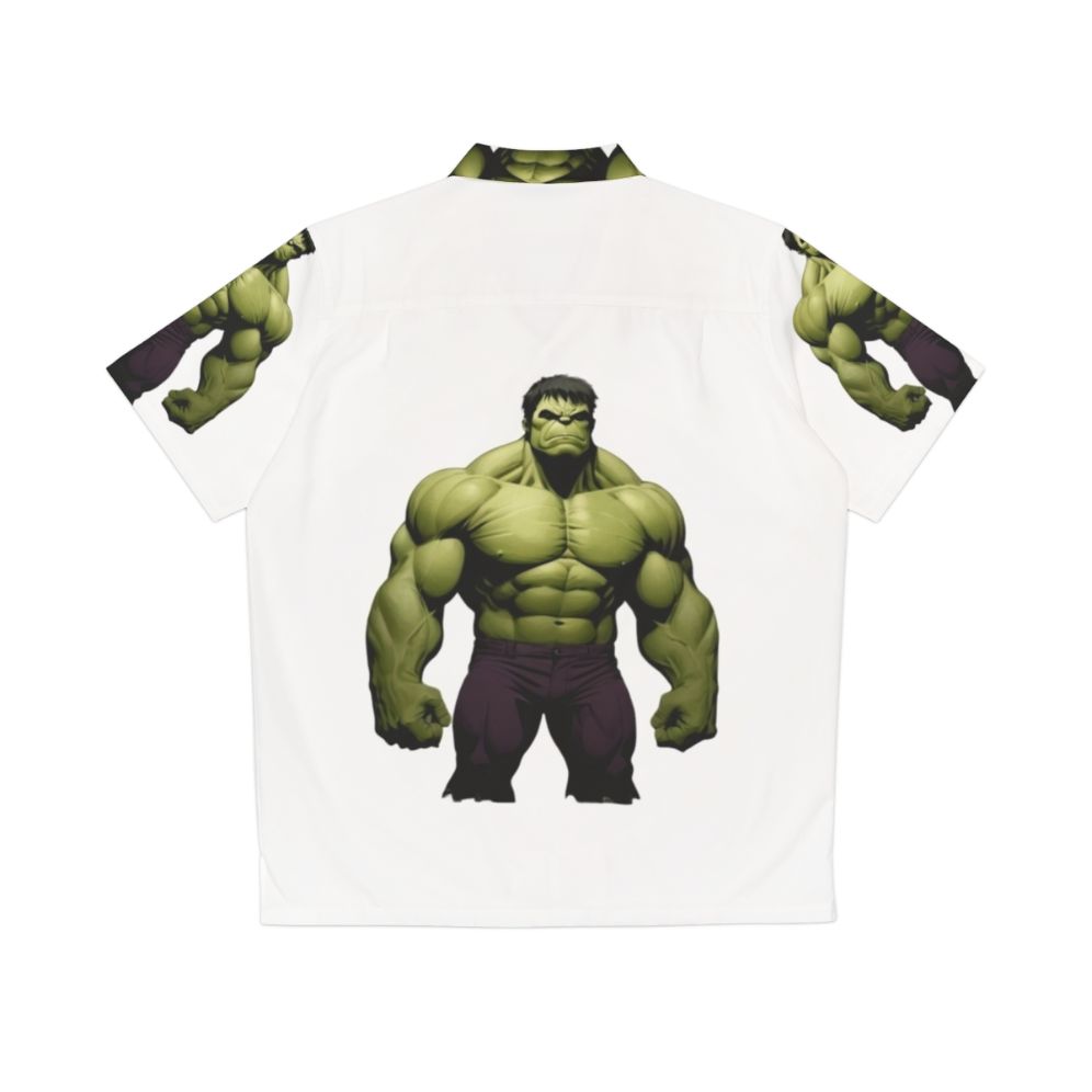 Superhero Marvel Avengers Hulk Hawaiian Shirt - Back