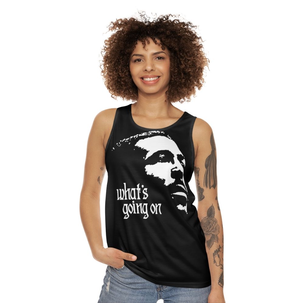 Marvin Gaye "What's Going On" Unisex Soul Music Tank Top - women