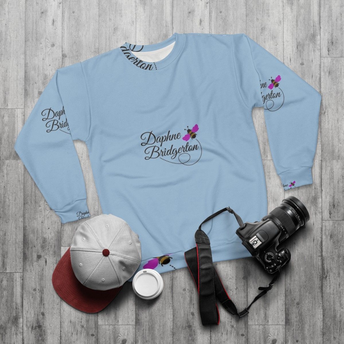 Daphne Bridgerton and the Bee Sweatshirt - flat lay