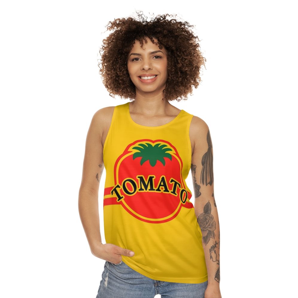 Retro Tomato Convenience Store Unisex Tank Top - women