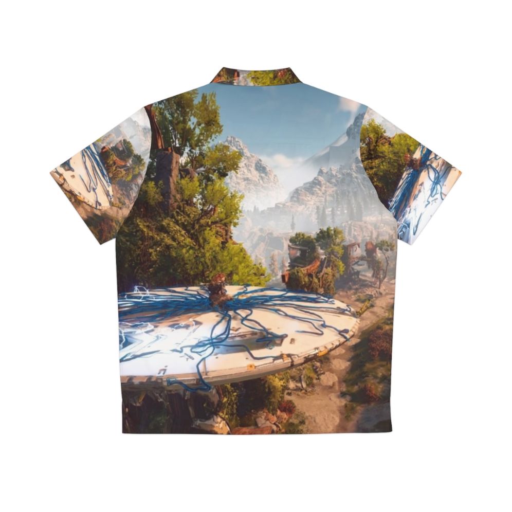 Horizon Zero Dawn Aloy Riding Tallneck Hawaiian Shirt - Back