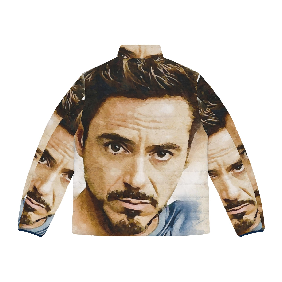 Robert Downey Jr. Inspired Puffer Jacket, perfect for movie fans - Back