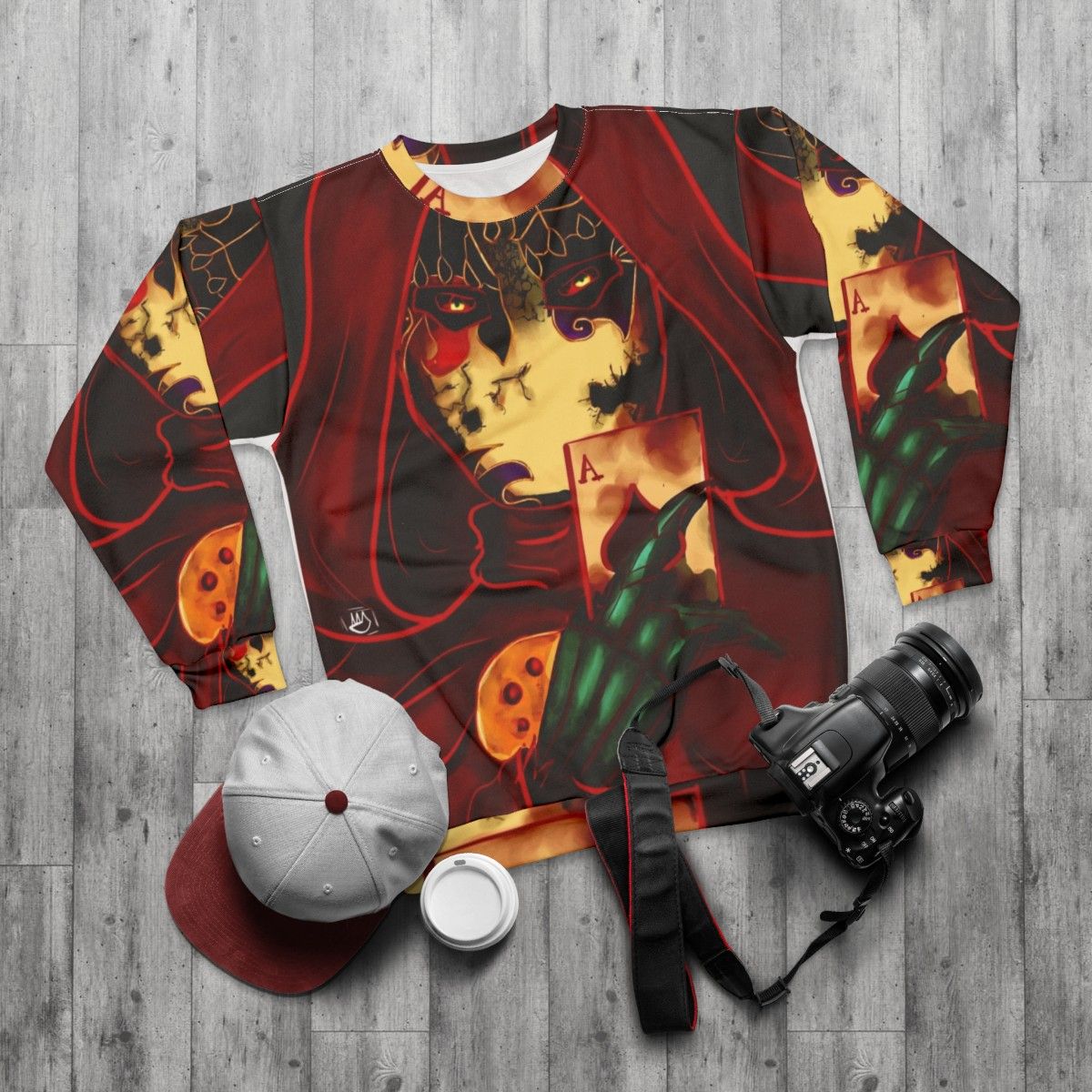 Fable Jack of Blades Video Game Sweatshirt - flat lay