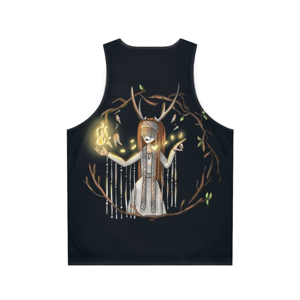 Heilung inspired unisex tank top with fantasy Celtic and Nordic elements - Back