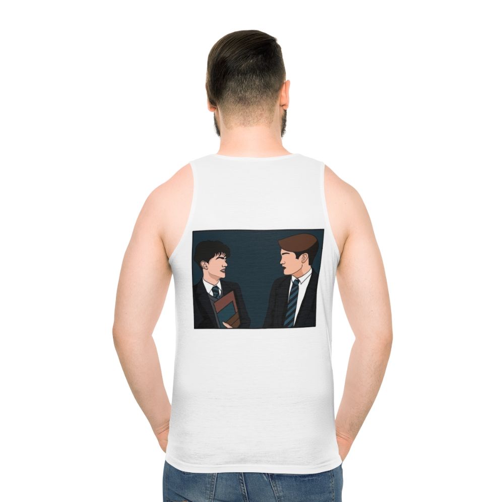 Heartstopper Charlie Spring and Nick Nelson Unisex Tank Top - men back