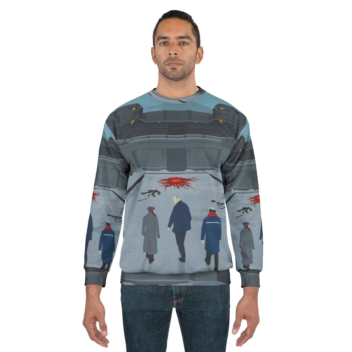 Stranger Things Fan Art Graphic Print Sweatshirt - men