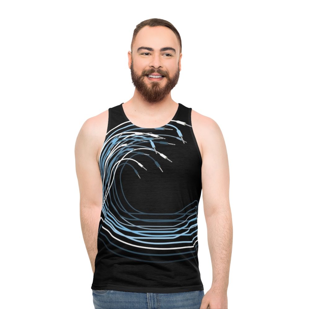 Modular synthesizer eurorack unisex tank top - men