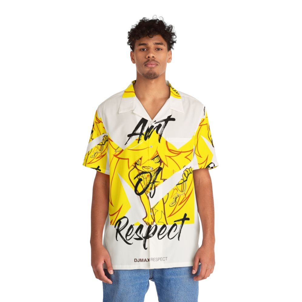 Djmax Art Of Respect Hawaiian Shirt featuring gaming and music game designs - People Front