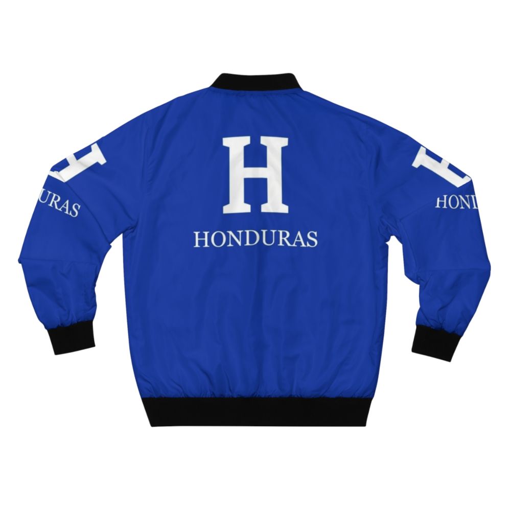 Honduras Bomber Jacket with Honduran National Team Logo and Colors - Back