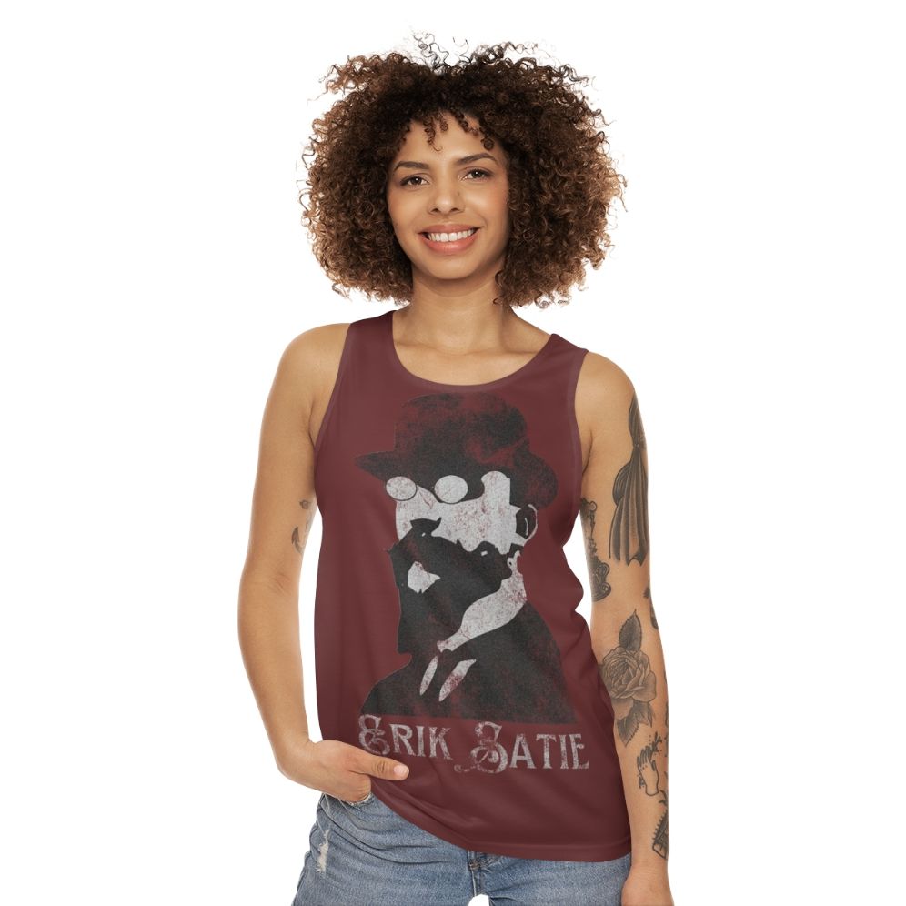 Erik Satie minimalist composer unisex tank top - women