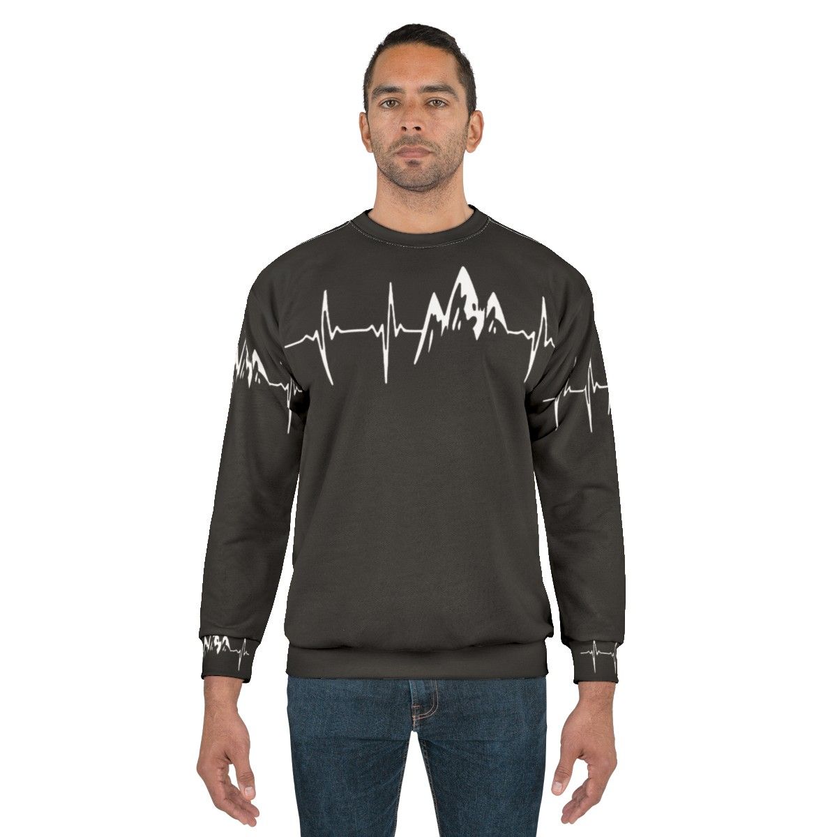 Mountain in My Heartbeat Sweatshirt - Outdoor Adventure Apparel - men