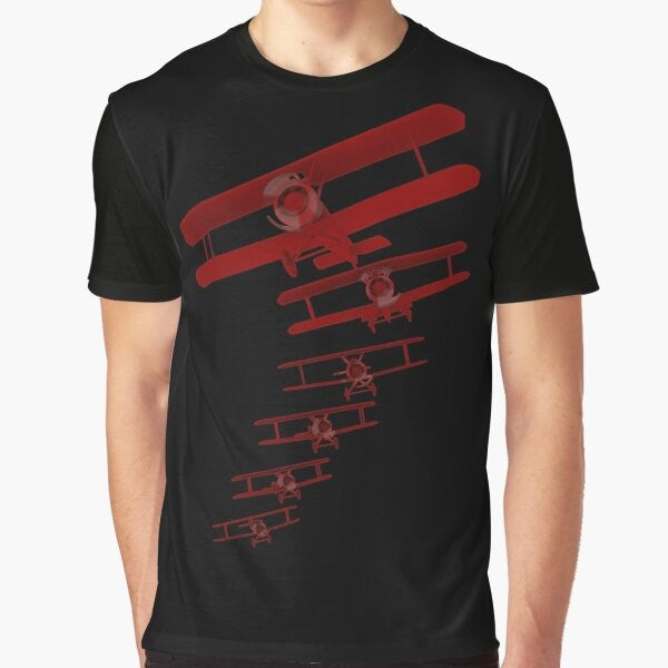 Retro Biplane Graphic T-Shirt for Aviation Enthusiasts