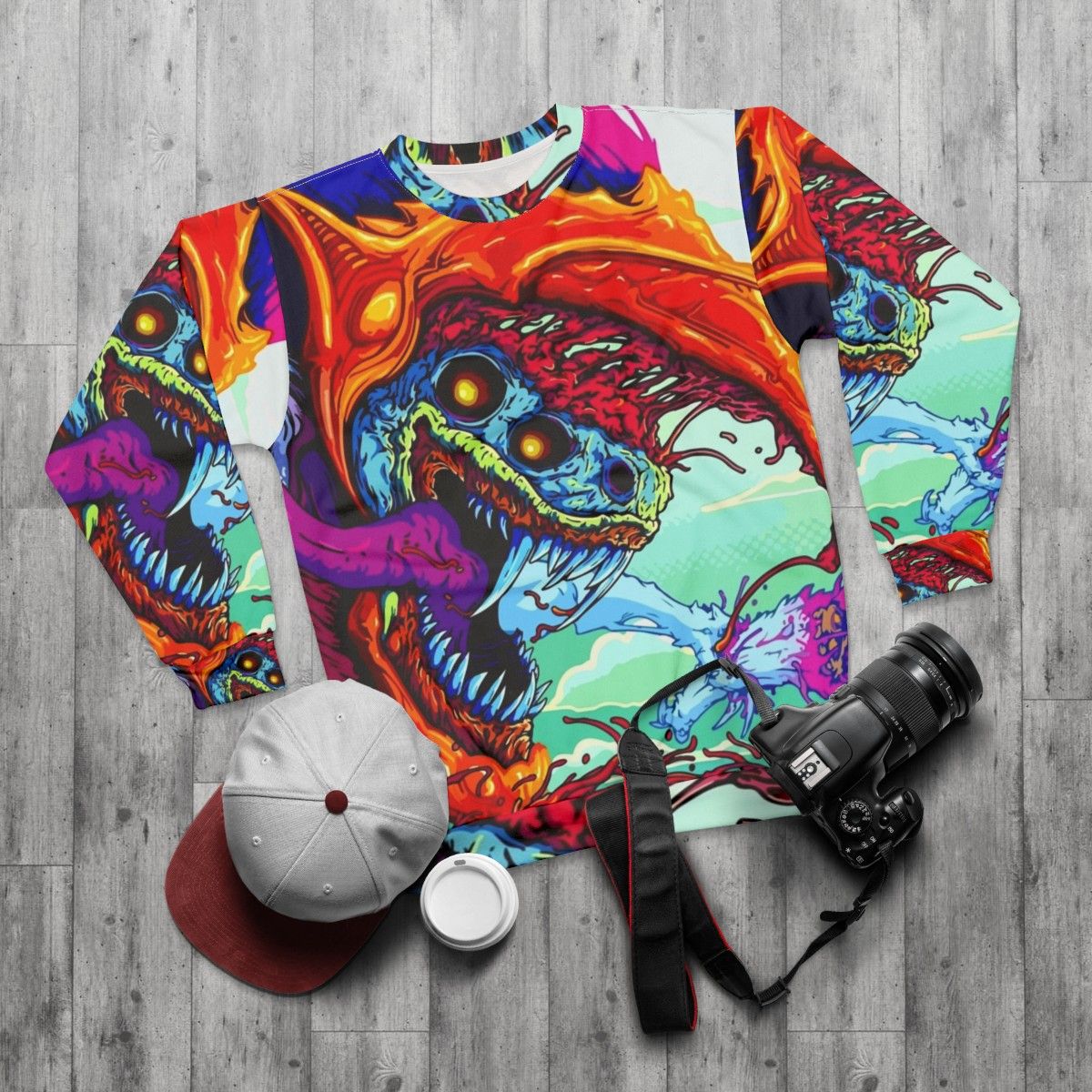 Hyper Beast CSGO Sweatshirt - flat lay