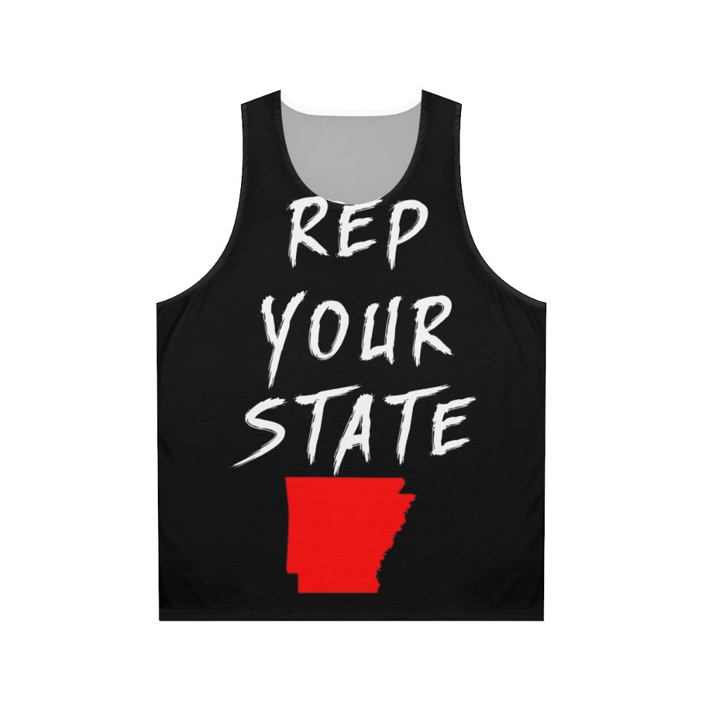 Unisex Arkansas state pride tank top