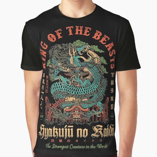 One Piece Kaido the Beast Graphic T-Shirt featuring the Yonkou from the Wano Country arc