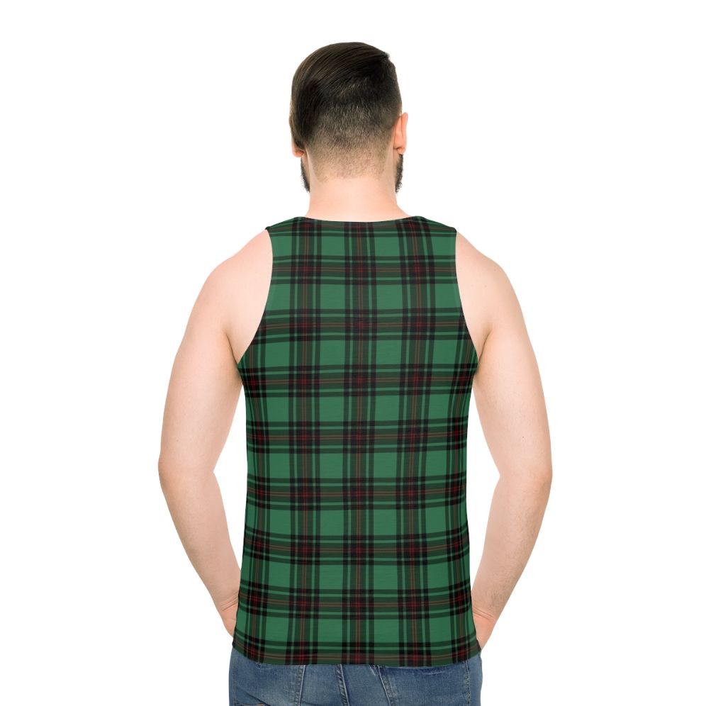 Fife tartan unisex tank top - men back