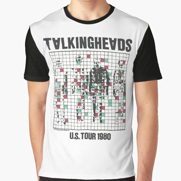 Talking Heads inspired vintage graphic t-shirt featuring the 80s new wave band