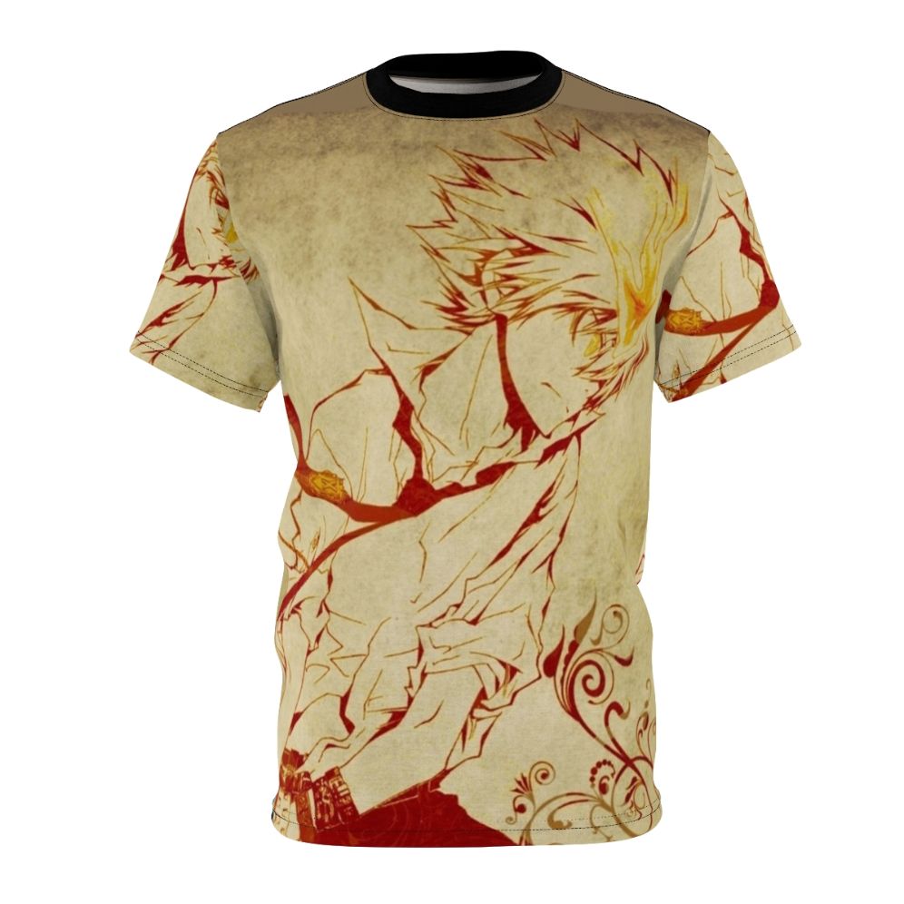 Anime-inspired t-shirt featuring characters from the popular Japanese animation series Katekyo Hitman Reborn