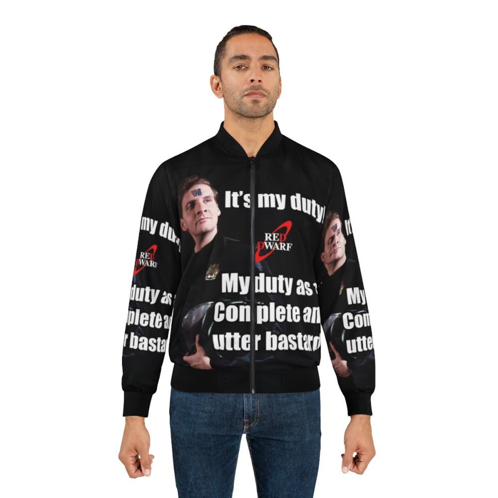 Red Dwarf Rimmer "It's My Duty" Bomber Jacket - Lifestyle