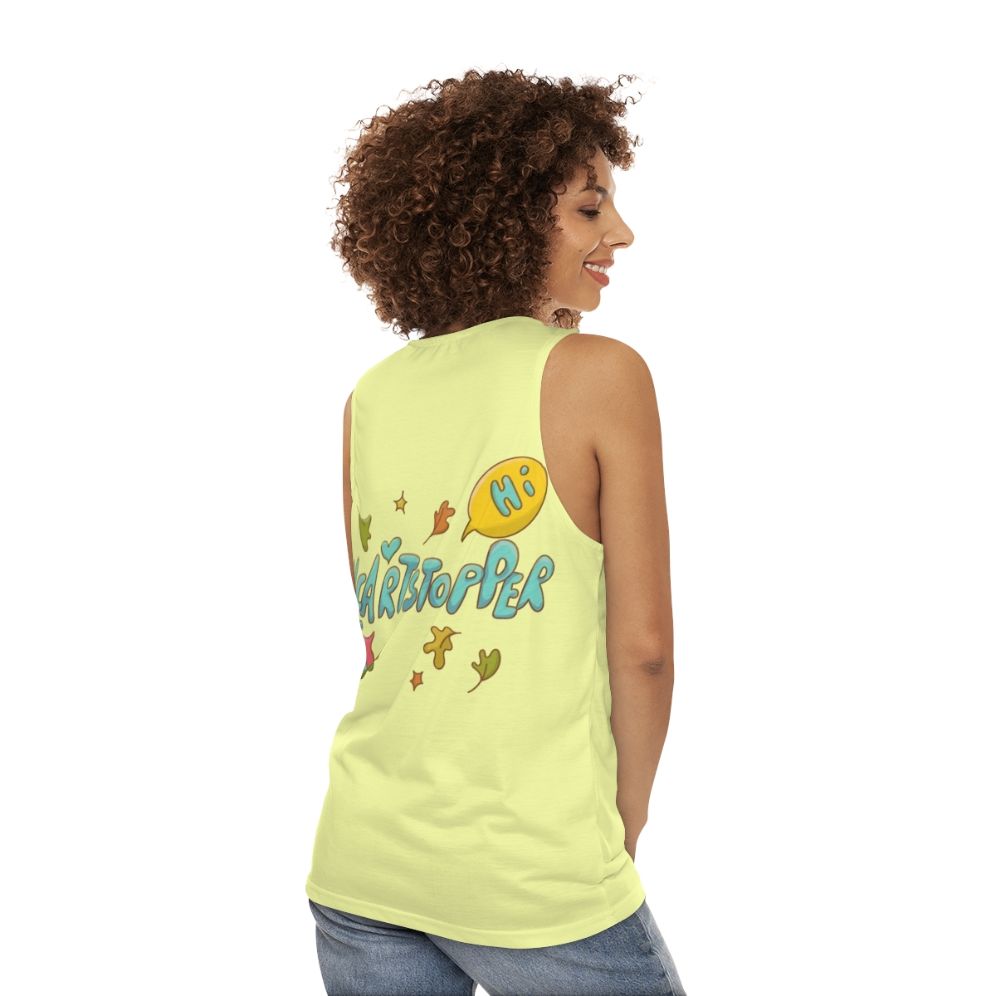 Heartstopper Leaves Unisex Tank Top - women back