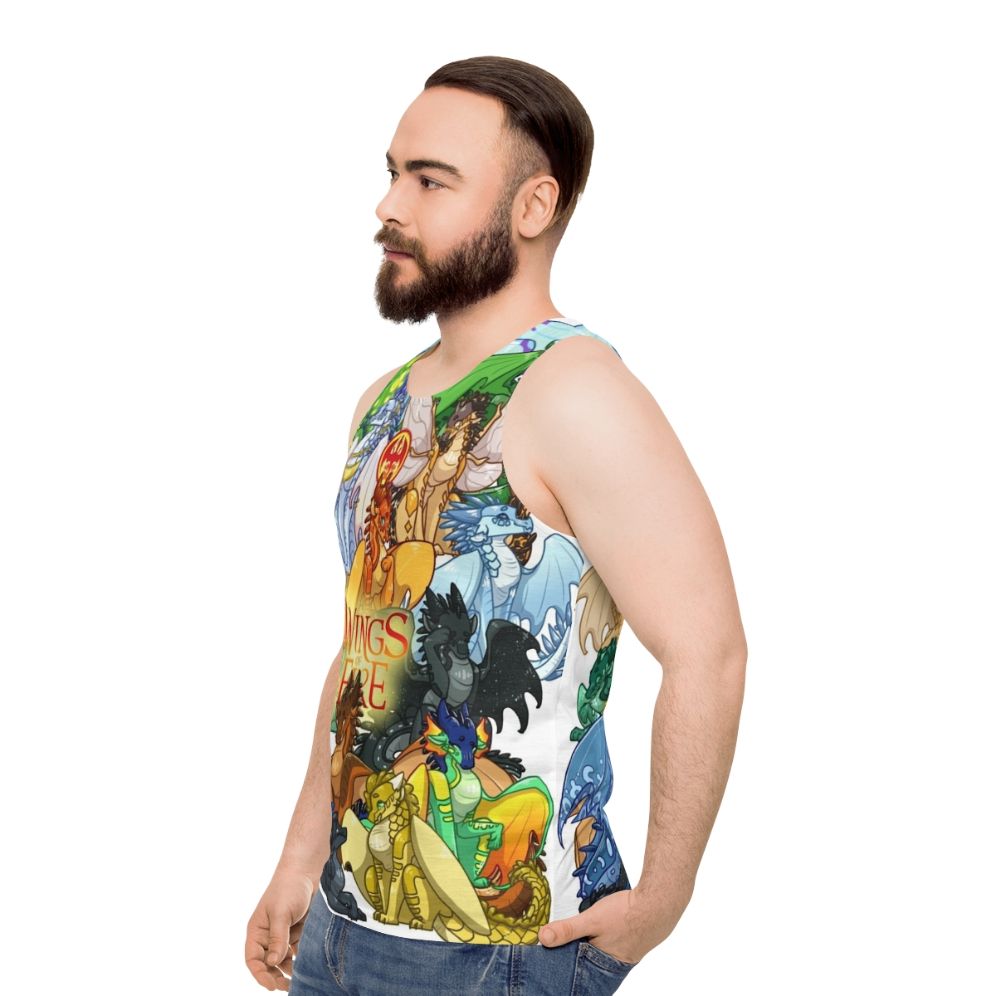 Wings Of Fire Unisex Dragon Tank Top - men side