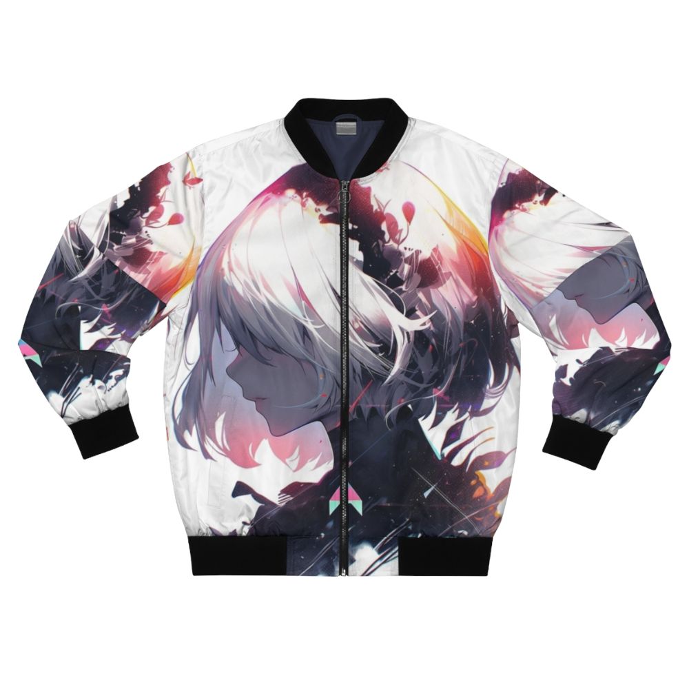 Nier Automata 2B Glitch Bomber Jacket