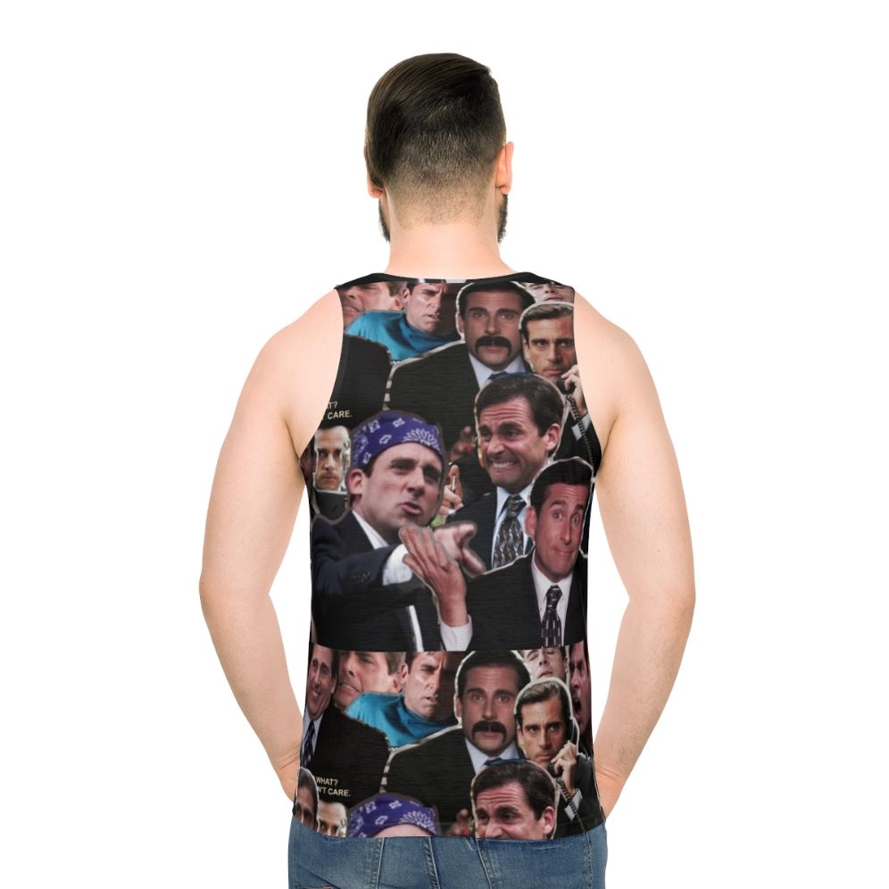 The Office Michael Scott Steve Carell Unisex Tank Top - men back